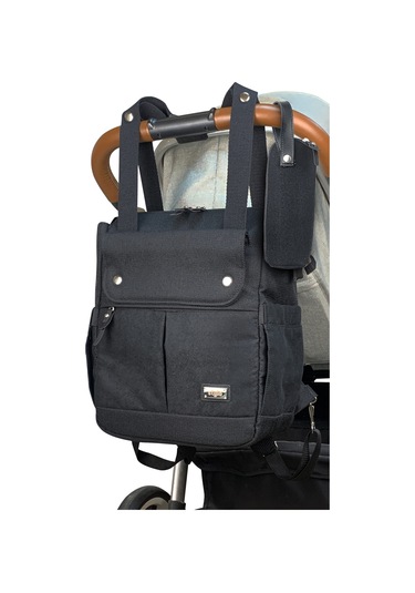 Stylo Platinum 2 In 1 Anne Bebek Bakım Sırt Ve Omuz Çantası S Siyah