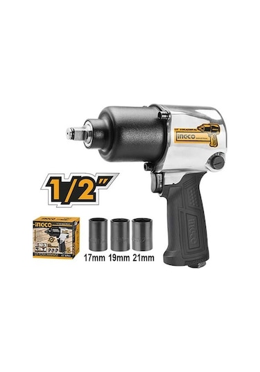 İngco ING-AIW12562 1/2" 7000 D/D Endüstriyel Havalı Somun Sıkma Makinesi