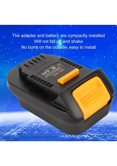 Yaozixa Milwaukee 18v Li-poly Akü Adaptörü, Mıl18dl Modeli, Dayanıklı Nilon-66 Gövde, Sık Bağlantı, Elektrikli Aletler İçin Güç Çevirici