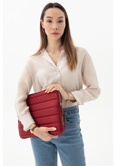 Macbook Air Pro 13 & 13.3 İnç Su Geçirmez Laptop Kılıfı Bordo