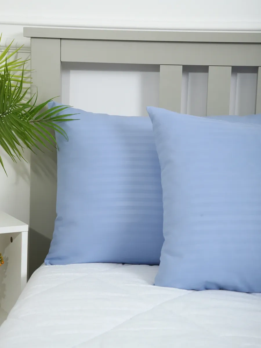 Inteteks Fermuarlı 50x70 2 Adet Çizgili Polısaten Yastık Kılıfları 249068195 Lavanta