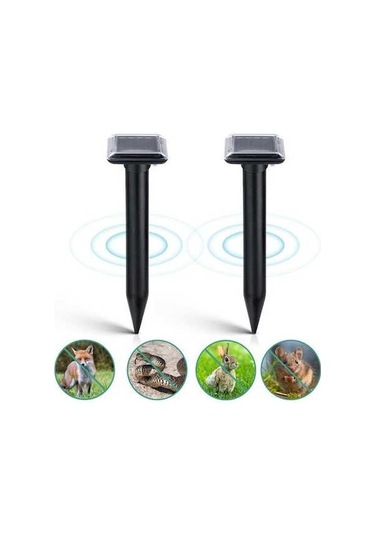 Maoyaya 2 Adet Güneş Ultrasonik Kedi Kovucu, Fare Ultrasonik Kovucu, Su