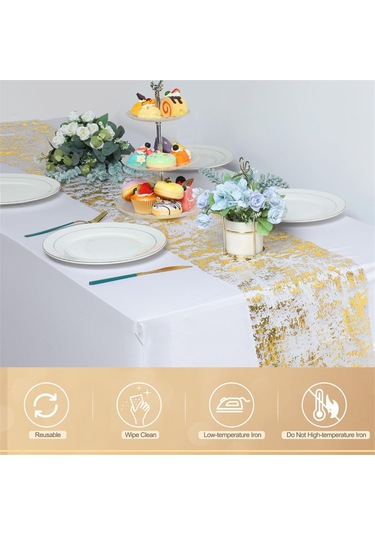 Xiaaokeji Tek Kullanımlık Yuvarlak Gül Altın Amerikan Servisi İnce Örgü Mat Altın