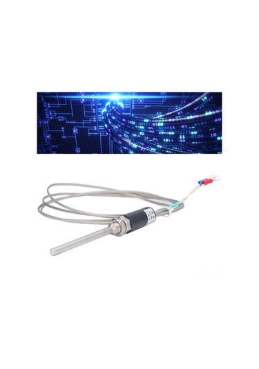 Tenfowee K Tipi Termokopül Sensörü, 100mm Düz Saplı, Nikel-krom Gövde, 0-800 C Sıcaklık Ölçümü, Pıd Kontrolcü Uyumlu, Endüstriyel Kullanım