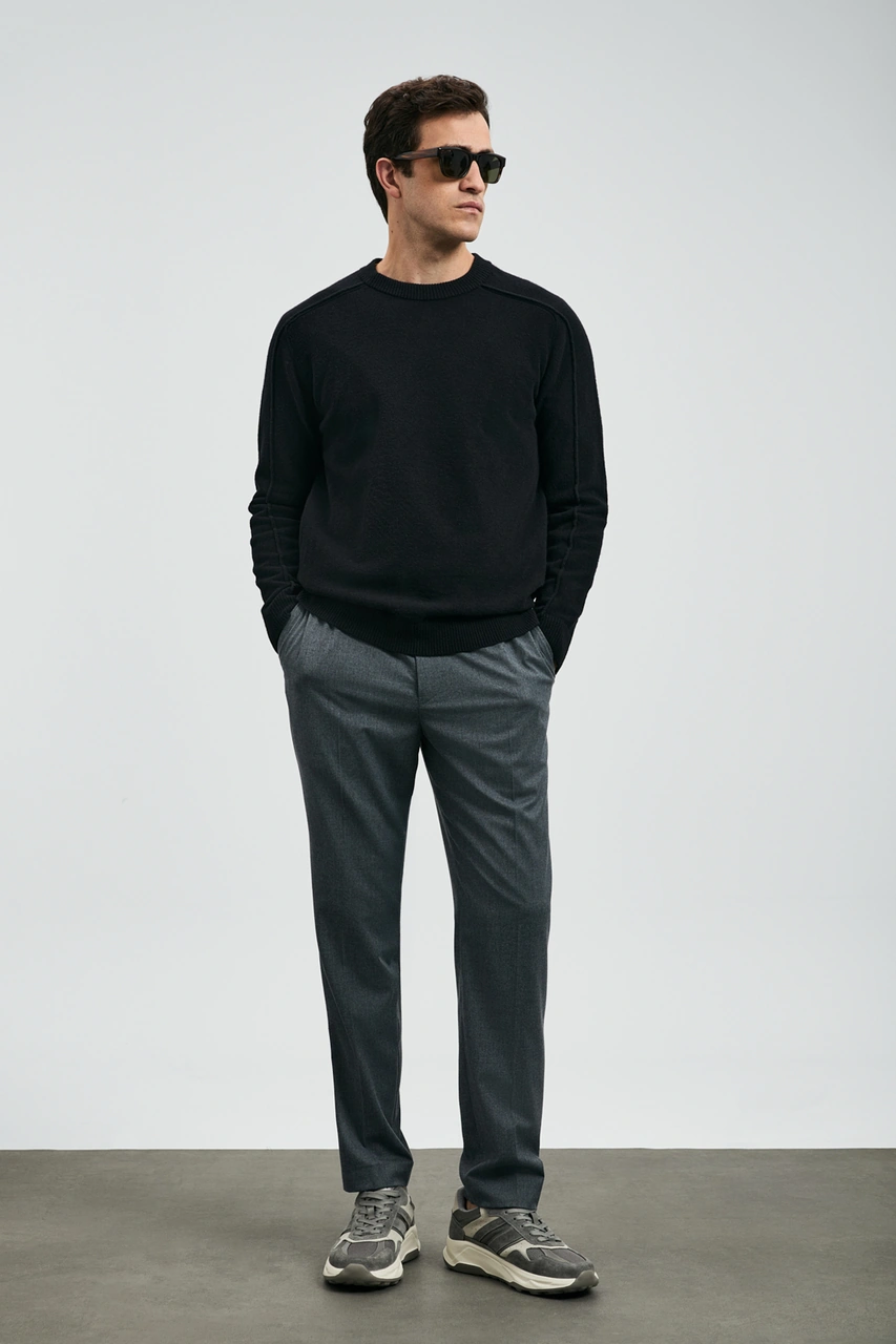 Lufian Les Erkek Kazak Siyah Siyah 112090160100100 Siyah