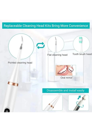 Jialan Elektrikli Sonic Diş Temizleyici Diş Ölçekleyici Diş