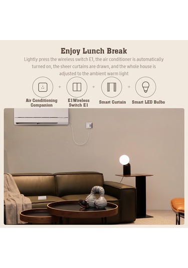 Reedark Akıllı Zigbee Duvar Anahtarı - Çift Kontrollü, Uzun Pil Ömrü, Tek Tuşla Tüm Aydınlatma Kontrolü