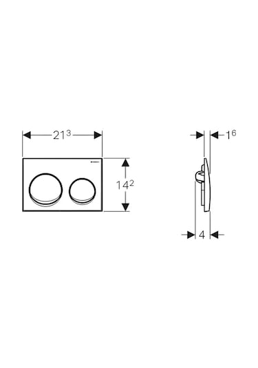 Geberit Alpha Kombifix Duvariçi Gömme Rezervuar Seti 8cm 110.174.00.1-mset Krom