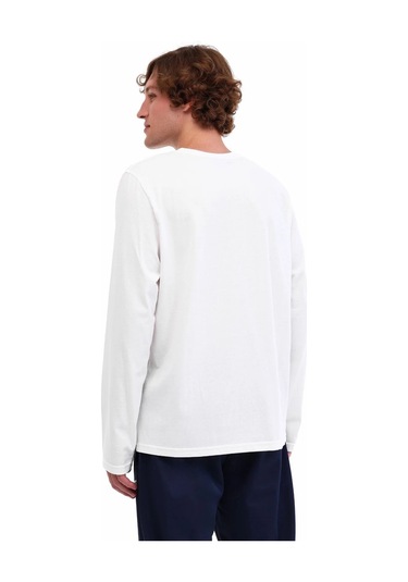 Lumberjack Mb Loen14ljk-130-335pr Erkek Beyaz Uzun Kollu Tişört 102025427 Beyaz