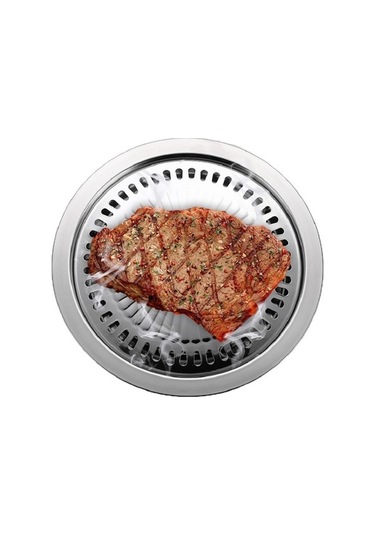 Wondernest Taşınabilir Yuvarlak Çok Fonksiyonlu Paslanmaz Çelik Barbekü Tepsisi 30x30x2,8 Cm Çok Renkli Çok Renkli