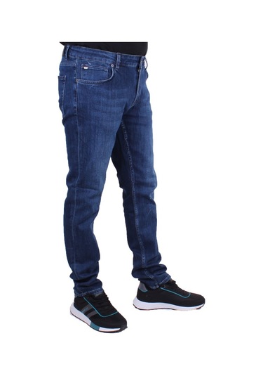 Twister Panama 767-02 Lacivert Düşük Bel Dar Paça Erkek Jeans Pantolon Lacivert