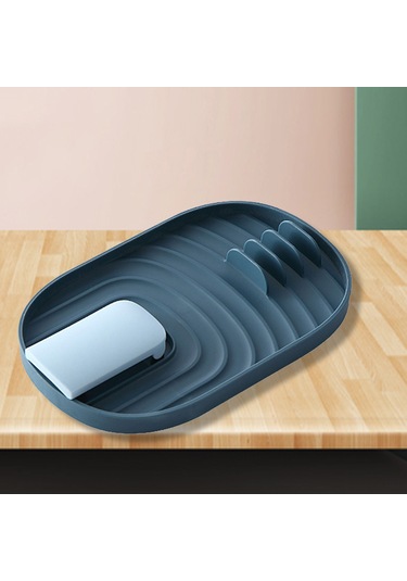 Qingmipy Küçük Mutfak Çelik Tencere Kapağı Tutucu, Gömlek Ve Kaşık Tutucu, Katlanabilir Ve Asılabilir, Isı Dayanıklı, Pratik Depolama