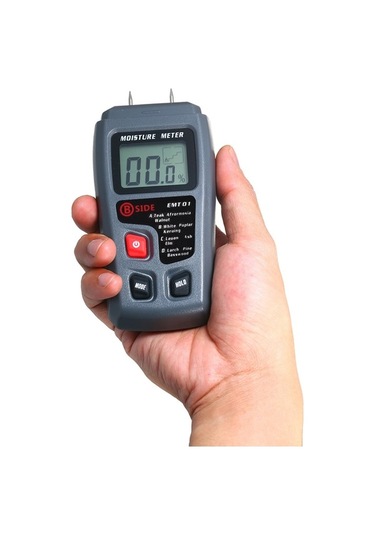 Besthome1 Taşınabilir Rutubet Ölçer - 4 Modlu Ahşap Su Kaçağı Dedektörü, Lcd Ekranlı
