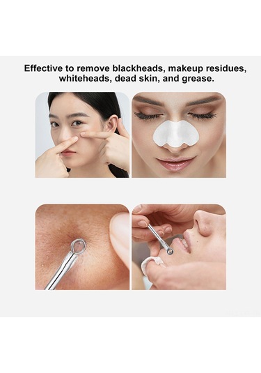 Youtek "güçlü Emişli 500mah Şarjlı Siyah Nokta Temizleme Cihazı - 5 Başlıklı Profesyonel Cilt Bakım Seti"