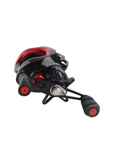 Wezone Kara-kırmızı Su Damla Makinesi 8kg Güçlü Balık Gücü, Paslanmaz Çelik Yataklı, Manyetik Fren Sistemi, Metal Kollü Olta Makinesi Sağ El, 7.2 Hız