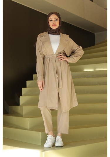 Ay Parça Detaylı Takım Vizon Vizon