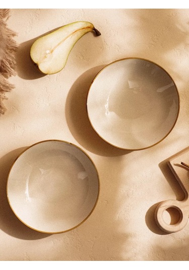 Sl Home Derin Tabak Seti 2 Parça, 380 Ml, Çapı 16,5 Cm 200580846 Bej