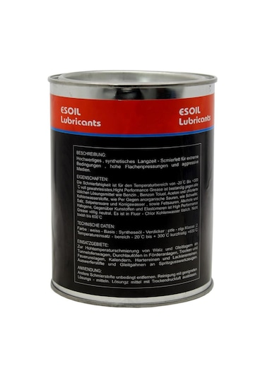 Esoil Ht 600 Yüksek Sıcağa Dayanıklı Beyaz Gres 1 KG