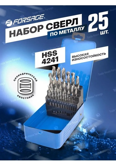 Forsage 25 Parçalık Metal Matkap Ucu Seti 198463100