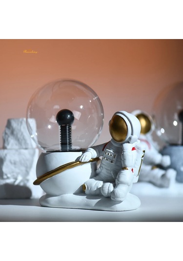 Astronot Meditasyon Plazma Topu İşık 4 İnç Cam Küre Dokunmatik Diğer