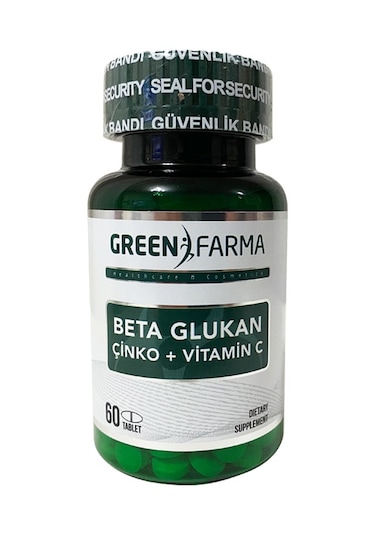 Green Farma Beta Glukan -Vit C -Zn 60 Tablet