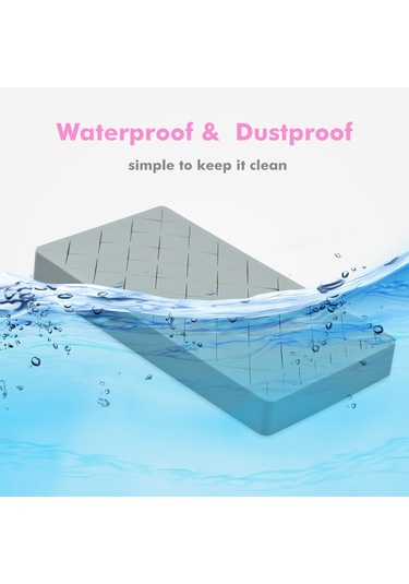 Mufunye Masaüstü Ruj Saklama Kutusu, Silikon Malzeme, Pembe Büyük Boy