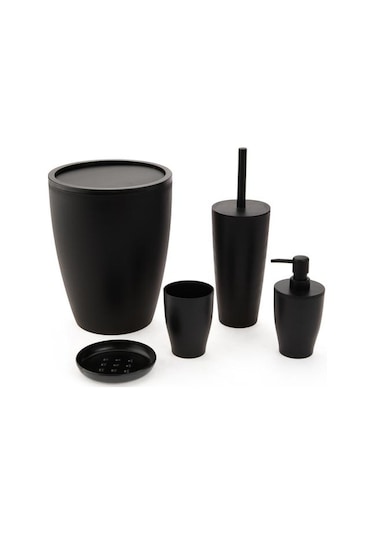 Primanova Pure 5'li Banyo Seti - Siyah Siyah