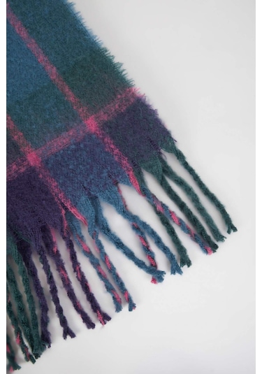 DeFacto Kadın Kareli Kalın Dokuma Atkı A6634AX24WNNV112