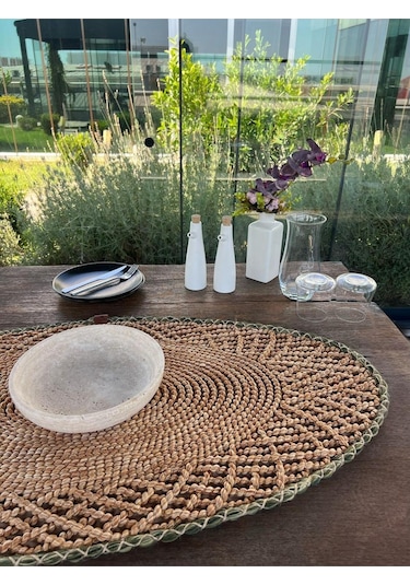 Runner - 1 Adet - 110 X 55 Cm Natural Kahverengi