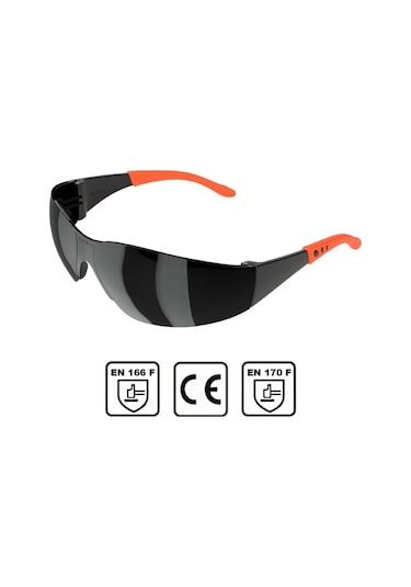 Iş Güvenlik Gözlüğü Kaynak Koruyucu Gözlük S500 Siyah