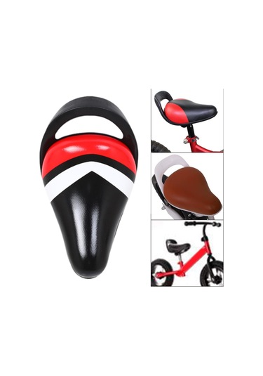 Homyl Çocuk Bisiklet Sele Kaymaz Koltuğu Bisiklete Binme Açık Siyah Kırmızı