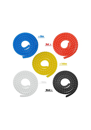 Yaleker M365 İzci İçin 1 Metre Uzunlukta Mavi Ppr Sarma Kablolu Korumalı Halka Tüpü