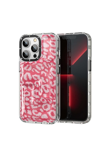 Youngkit iPhone Uyumlu 13 Pro Kılıf YoungKit Leopard Article Serisi Kapak ZORE-267396
