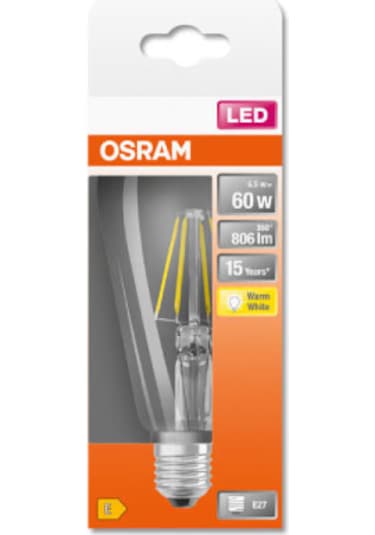 Osram Led Vintage Gold Edison 6.5w 2400k 806lm E27 Duy Flamanlı S