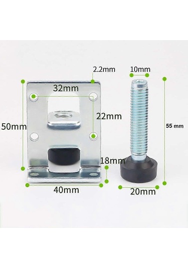 4 Adet Ayarlanabilir Mobilya Ayağı Seti, Masa Ve Sandalyeler İçin Dengeleme Ayakları, Dişli Ayaklar Diğer