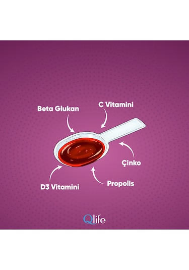 Beta Glukan C Vitamini Ve Çinko Ve Propolisli Çilek Aromalı Şurup 150 Ml