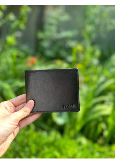 Fossil Siyah Renk Palet Napa Deri El Portföy Cüzdan-1826 Siyah