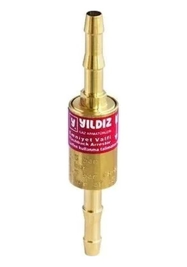 Yıldız 1018 Hortum Arası Alev Emniyet Valfi Yanıcı Gaz Çok Renkli