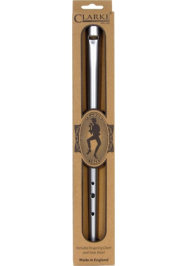 Clarke Original Gümüş İrlanda Flütü -Tinwhistle D