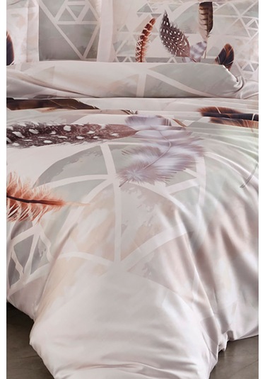 Varol Royal Saten Tek Kişilik 300tc Nevresim Takımı - Muna Çok Renkli