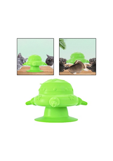 Suntek Pet Süt Besleme Kasesi Köpek Besleyici 4 Nozul Yeşil