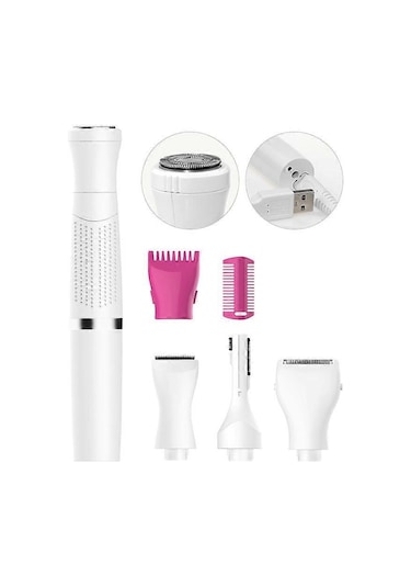 Bayan Saç Kaş Düzeltici Jilet, Özel Bölgeler İçin Yüz Epilatörü, Kadın Bikini Bölgesi İçin Elektrikli Tüy Alma Makinesi