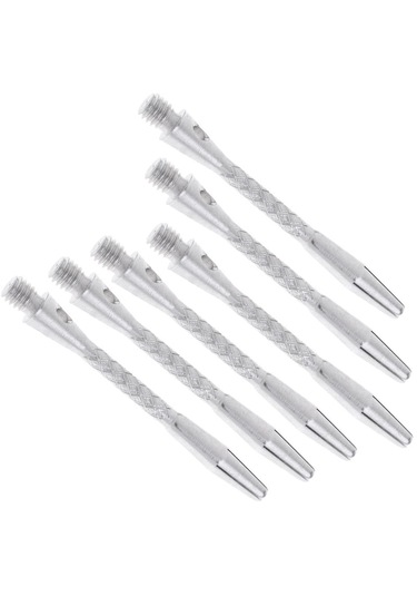 Homyl 6 Adet 50mm İplik Alaşımı Yeniden Yivli Dart Sapları