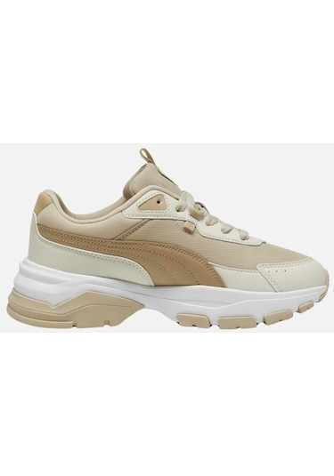 Puma Cassia Via-Snow-Prairie Tan-Putty Kadın Spor Ayakkabı-28311-Bej
