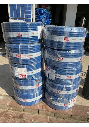 Sel 8 Mm 50 Mt Basınçlı İlaçlama Hortumu Pres Başlıklı