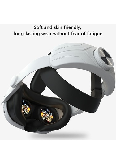 Tongxida Meta Quest 3 Kafa Bandı - Ayarlanabilir, Basıncı Azaltan, Siyah+beyaz Vr Aksesuarı Siyah+beyaz