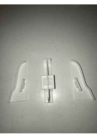 Laminat Parke Süpürgelik Köşe Bağlantı Aparatı 6 cm Beyaz