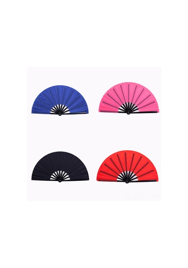 Hangfox Beyaz Plastik Çift Taraflı Folding Tai Chi Flamingosu - Dövüş Dansı Gösteri Ve Egzersiz İçin Dayanıklı Spor Aleti Beyaz