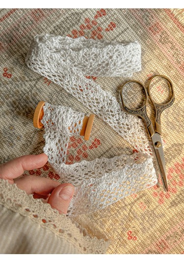 Sweet Night Pamuklu Dantel 5 Metre 2,5 Cm 393994896