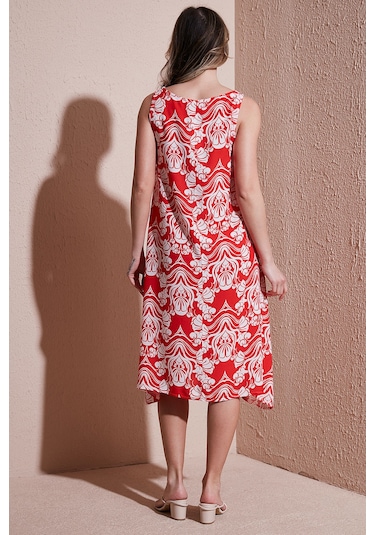 Fashion Friends Bayan Elbise 25y0630k1 Kırmızı Kırmızı Fashion Friends Bayan Elbise 25y0630k1 Kırmızı Kırmızı